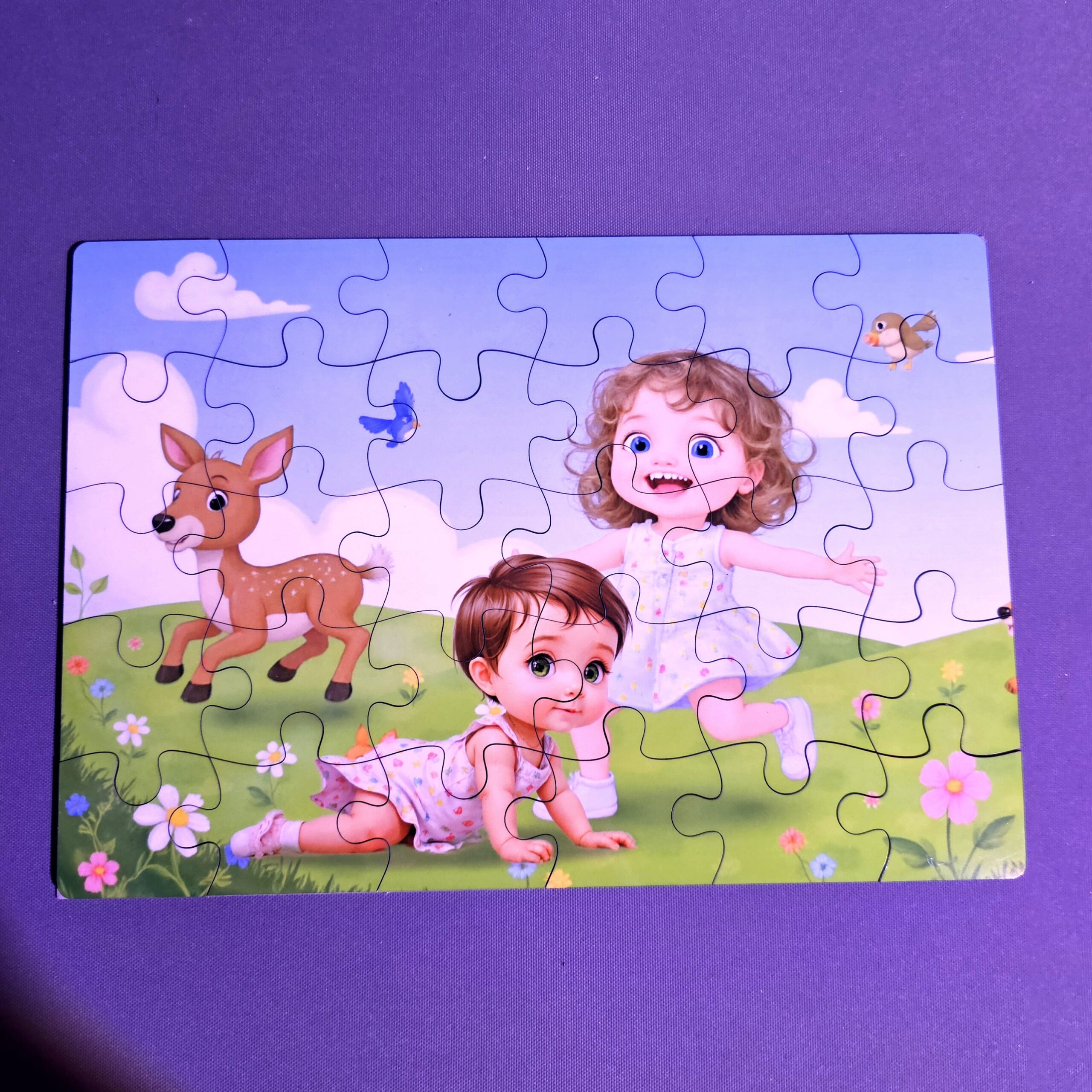 Puzzle en carton sublimé avec une illustration pour enfant