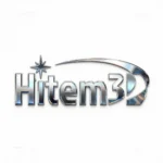 Logo métallique de Hitem3D.