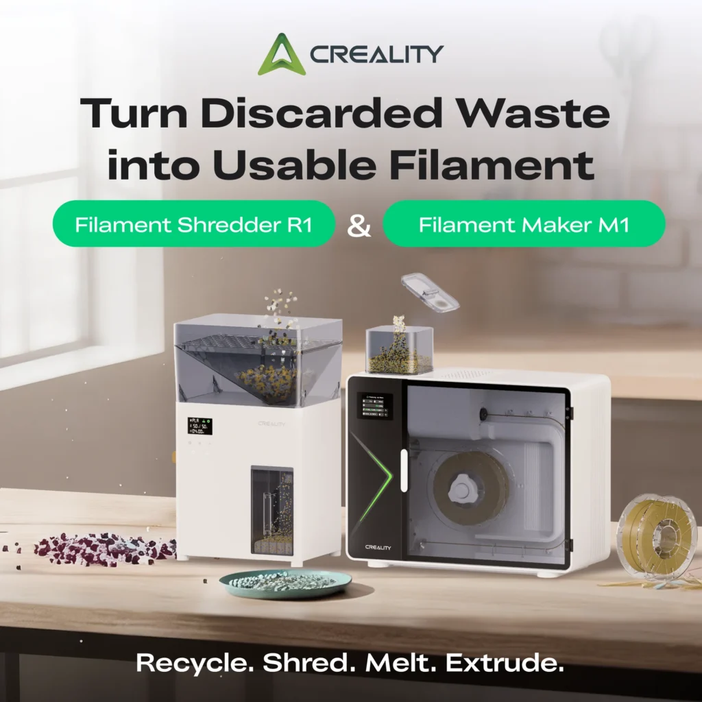 Creality M1 + R1 - Recycler ses ratés d'impression 3D pour créer son propre filament